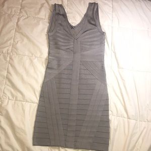 Grey Bebe Bandage Dress